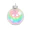 8 Pack 2.75" Clear Iridescent DIY Plastic Ball Ornaments by Make Market®
